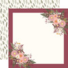 CARTA BELLA Pressed Floral 12x12 Paper: Full Of Magic Floral Frame