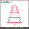 DIGITAL DOWNLOAD: Cut Files by Allison - Christmas Tree 1