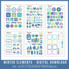 DIGITAL DOWNLOAD: Printables by Debbie - Winter Elements