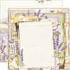 PREORDER - ships February: SIMPLE STORIES Simple Vintage Lavender Fields 12x12 Paper: Lavender Skies