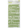 AMERICAN CRAFTS Alphabet Thickers: Doll - Green