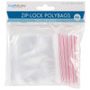 MULTI CRAFT Craft Medley Zipper Seal Polybags: 3"X3" Clear (60 ct)