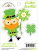 PREORDER - ships February: DOODLEBUG DESIGNS Lucky Me Sticker Doodles: Lucky Leprechaun