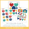 DIGITAL DOWNLOAD: Printables by Debbie - Color Fun 5 | Big Shapes Add-On