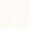 SIMPLE STORIES Color Vibe Foam Alpha Stickers - Warm White