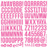 SIMPLE STORIES Color Vibe Foam Alpha Stickers - Pink