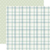 CARTA BELLA Little Lullabies BABY BOY 12x12 Paper: Perfect Boy Plaid
