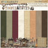 49 AND MARKET 12x12 Solids Collection Pack: Timber & Tweed
