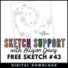 DIGITAL DOWNLOAD: Allison Davis for SG Freebies Sketch Support | Free Sketch #43