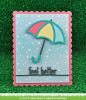 LAWN FAWN Custom Craft Die: Stitched Umbrella