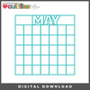 DIGITAL DOWNLOAD: Cut Files by Allison - May Calendar