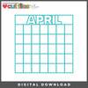 DIGITAL DOWNLOAD: Cut Files by Allison - April Calendar