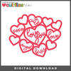 DIGITAL DOWNLOAD: Cut Files by Andrew - Candy Heart Cluster