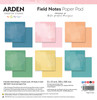 ARDEN CREATIVE STUDIO 12x12 Paper Pad: Field Notes - Solids