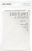 CRAFT PERFECT 5x7 Card Blanks with Envelopes: White (10 pack)