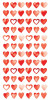 PAPER HOUSE PRODUCTIONS Decorative Stickers: Red Hearts