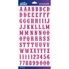 EK SUCCESS Sticko Flat Alphabet Stickers: Hot Pink Glitter - Carnival
