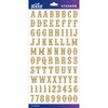 EK SUCCESS Sticko Flat Alphabet Stickers: Gold Glitter - Carnival