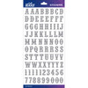 EK SUCCESS Sticko Flat Alphabet Stickers: Silver Glitter - Carnival