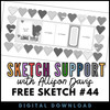 DIGITAL DOWNLOAD: Allison Davis for SG Freebies Sketch Support | Free Sketch #44