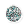 PICKET FENCE STUDIOS Flatback Pearls: Aqua Blue/Rose Gold