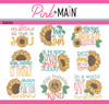 PINK & MAIN Rub-Ons: Be A Sunflower