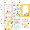 CARTA BELLA Lemonade 12x12 Paper: 4x6 Journaling Cards