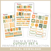 DIGITAL DOWNLOAD: Printables by Debbie - Palm & Petal | Cutout Set 4