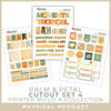SCRAPBOOK GENERATION Printed Printables -  Palm & Petal | Cutout Set 4