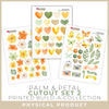 SCRAPBOOK GENERATION Printed Printables - Palm & Petal | Cutout Set 2