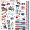 PREORDER - ships May: SIMPLE STORIES Simple Vintage Land of the Free Cardstock Stickers - Icons