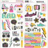 PREORDER - ships May: SIMPLE STORIES Totally 80's Cardstock Stickers - Icons