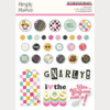 PREORDER - ships May: SIMPLE STORIES Totally 80's Decorative Brads