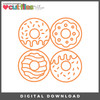 DIGITAL DOWNLOAD: Cut Files by Allison - Donuts