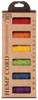 HEMPTIQUE Hemp Cord Mini Spools: Rainbow Fields
