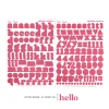 ELLE'S STUDIO Alphabet Stickers: Noel | Pink