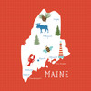 ECHO PARK Our United States 12x12 Paper: Maine