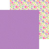 PREORDER - ships JUNE: DOODLEBUG DESIGNS Color Me Crafty 12x12 Paper: Plaid It's Purple