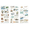 49 AND MARKET 6x12 Blendable Rub-On Transfer Set: Travel Diaries