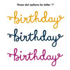 EMILY MOORE DESIGNS Die Set: Happy Birthday Word - Big & Bold