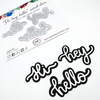 EMILY MOORE DESIGNS Die Set: Hi, Hey, Hello Words - Big & Bold
