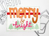 EMILY MOORE DESIGNS Die Set: Merry Christmas Word - Big & Bold