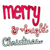 EMILY MOORE DESIGNS Die Set: Merry Christmas Word - Short & Sweet