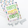 EMILY MOORE DESIGNS Die Set: Merry Christmas Word - Short & Sweet