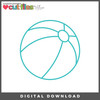 DIGITAL DOWNLOAD: Cut Files by Allison - Beach Ball