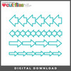 DIGITAL DOWNLOAD: Cut Files by Allison - Arrow Borders