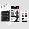 PREORDER - ships July: OLO 8 Color Brush Set - Red Gray