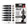 PREORDER - ships July: OLO 8 Color Brush Set - Warm Gray