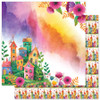 PAPER ROSE Rainbow Village 12x12 Paper: Basics F