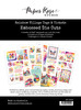 PAPER ROSE Rainbow Village Tags & Tickets Embossed Die Cuts